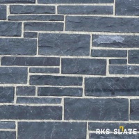 Натуральный камень для фасада RKS SLATE Black Slate Strips