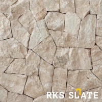 Beige Travertine Loose RKS SLATE для облицовки фасадов и интерьеров. Натуральный камень, прочный и красивый. Долговечность и элегантность. Быстрая доставка!