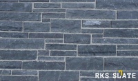 Натуральный камень для фасада RKS SLATE RKS SLATE Black Slate Strips